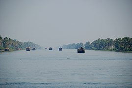 Vembanad, the largest lake in Kerala