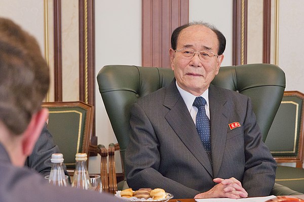 Image: Kim Yong nam in Moscow