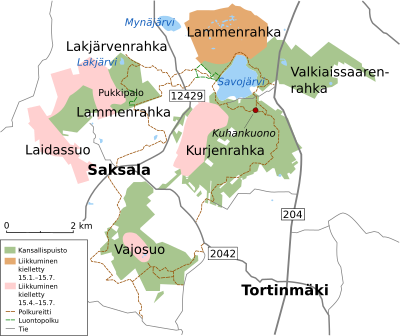 liesjärven kansallispuisto kartta