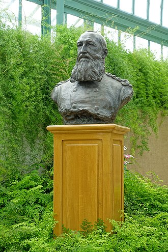 Leopold II by Thomas Vincotte - Laeken Royal Greenhouses Leopold II by Thomas Vincotte - Laeken Royal Greenhouses - Royal Castle of Laeken - Brussels, Belgium - DSC07377.jpg