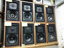 Versions of the speaker (mostly from Rogers) of various vintages on display in a second-hand shop LS3 secondhand.jpg