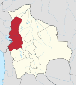 Položaj bolivijskog departmana La Paz