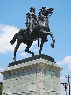 <i>Lafayette Monument</i> Monument by Andrew OConnor in Baltimore, Maryland, U.S.