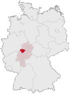 Lokasi Marburg-Biedenkopf di Jerman