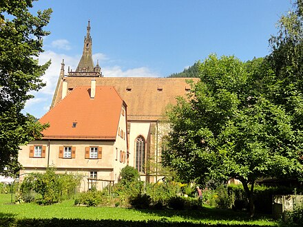 The 16th-century hospitium, now the parish house