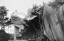 Wreck of the Morning Post at Farnborough