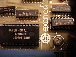 Note the "LICHEN" (Li-Chen) marked on this Exatron ROM produced for the TRS-80 Model 1 Exatron Stringy Floppy drive Li-Chen Wang Exatron TRS-80 Model 1 ROM.jpg