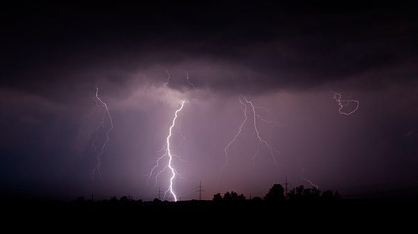 Lightning heats the air around it in a high-temperature plasma, breaking the bonds of N 2, starting the formation of nitrous acid (HNO 2).