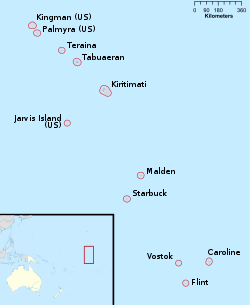 Kepulauan Line terletak di Kiribati