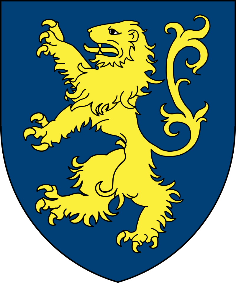 heraldic lion passant guardant