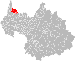Location of the CC du Canton d'Albens in the Savoie department