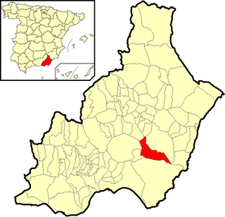 Poziția localității Lucainena de las Torres