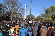 Protesters gather in Logan Square, the day after footage is released. Logan Square Rally - Adam Toledo 4-16-21 - C.jpg