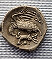 Lokroi Epizephyrioi - 300-268 BC - silver stater - head of Zeus - eagle killing hare - München SMS