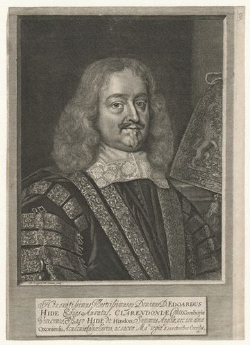The Earl of Clarendon; 1666 engraving by David Loggan
