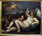 Luca giordano, leda e il cigno, Q1258.JPG