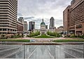 Then newly renovated Luther Ely Smith Square in 2018