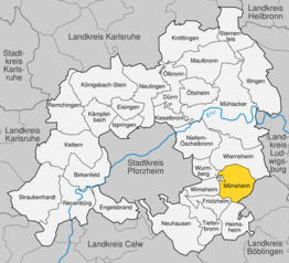 Kaart van Mönsheim