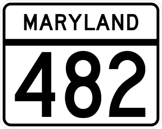 <span class="mw-page-title-main">Maryland Route 482</span> State highway in Maryland, United States