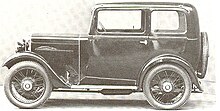 Morris Minor, בתצורת 2 דלתות סדאן, שנת 1933