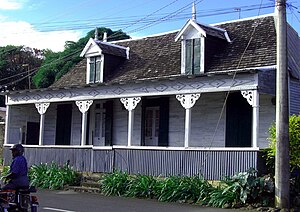 Mahébourg'daki sömürge evi