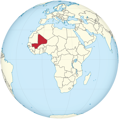 Mali on the globe (Africa centered).svg