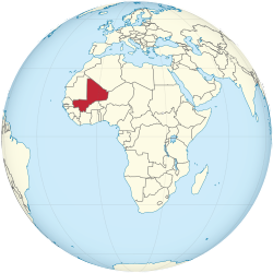 Mali on the globe (Africa centered).svg