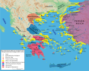 5. Jahrhundert V. Chr.: Zeitspanne zwischen dem 1. Januar 500 v. Chr. und dem 31. Dezember 401 v. Chr.