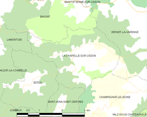 Poziția localității La Chapelle-sur-Usson