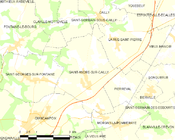 Saint-André-sur-Cailly所在地圖 ê uī-tì