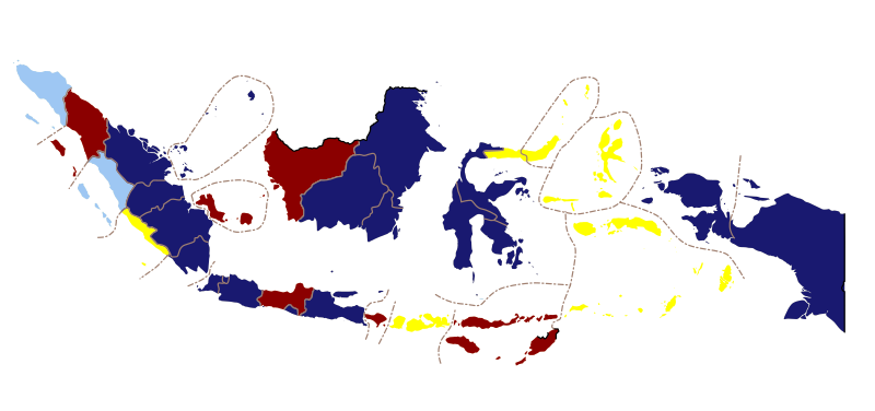 File:Map of 2004 Indonesian Presidential Election (1st Round) - Provinces.svg