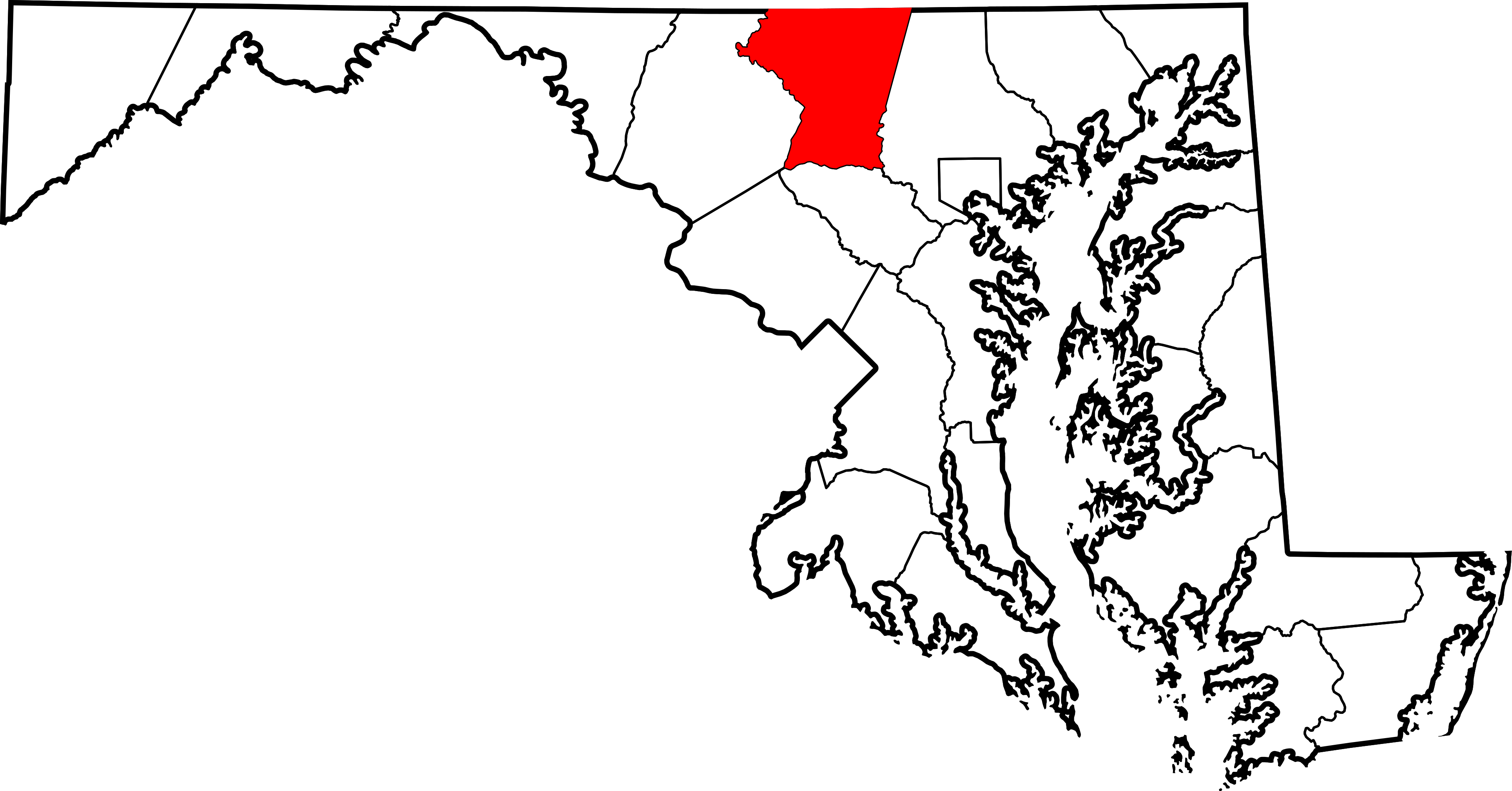 Map Of Carroll County Md File:map Of Maryland Highlighting Carroll County.svg - Wikipedia