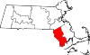 Map of Massachusetts highlighting Bristol County.svg