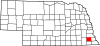 Map of Nebraska highlighting Johnson County.svg