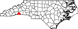 Map of North Carolina highlighting Polk County.svg