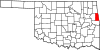 Mapa de l'estat destacant el Comtat d'Adair