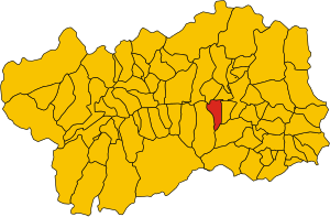 Map of comune of Chambave (region Aosta Valley, Italy).svg