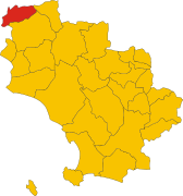 Localització de Monterotondo Marittimo a la província de Grosseto