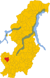 Locatie van Olgiate Comasco in Como (CO)