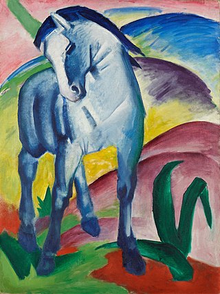 <i>Blue Horse I</i> Painting by Franz Marc