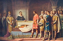 Marted de Freitas Verificando na cedral de Toledo o falecimento do rei D. Sancho II.png