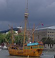 The Matthew in front of the Arnolfini