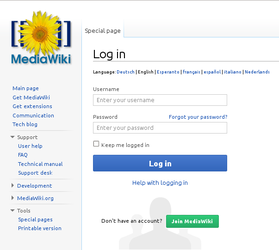 Wenn du noch nicht eingeloggt sein solltest in Wikibooks, musst du dich mit deinem Wikibooks-Account anmelden.
