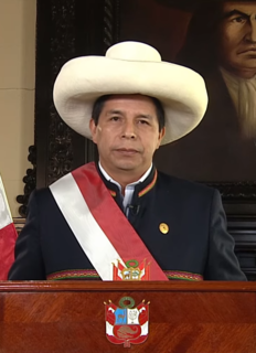 <span class="mw-page-title-main">Pedro Castillo</span> President of Peru since 2021