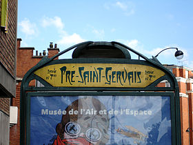 Stacio Pré-Saint-Gervais sur linio 7bis