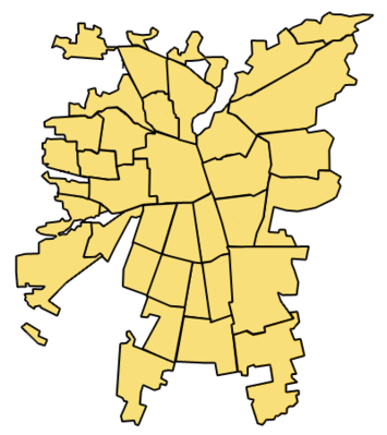 Mapa de localización de Santiago de Chile