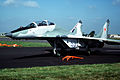 MiG-29UB at the 1988 Farnborough Airshow