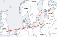 Ruta de vuelo del avión de reconocimiento RB-47H desde la base aérea