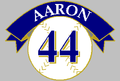 Hank Aaron (RF y DH). Retirado el 3 de octubre de 1976.