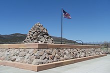 The 1999 Monument and cairn replica built by the LDS Church Mmm 1999 cairn.jpg